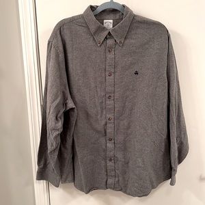 Brooks Brothers gray long-sleeved flannel